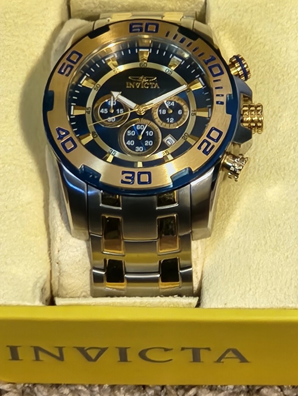 Invicta Pro Diver Scuba Two-Tone Silver/Gold Watch